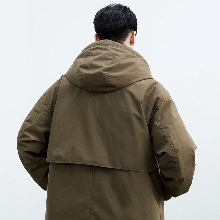 Washington Hooded Long Overcoat