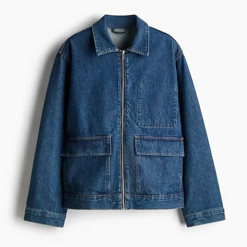 Oakley Denim Zipper Y2K Jacket