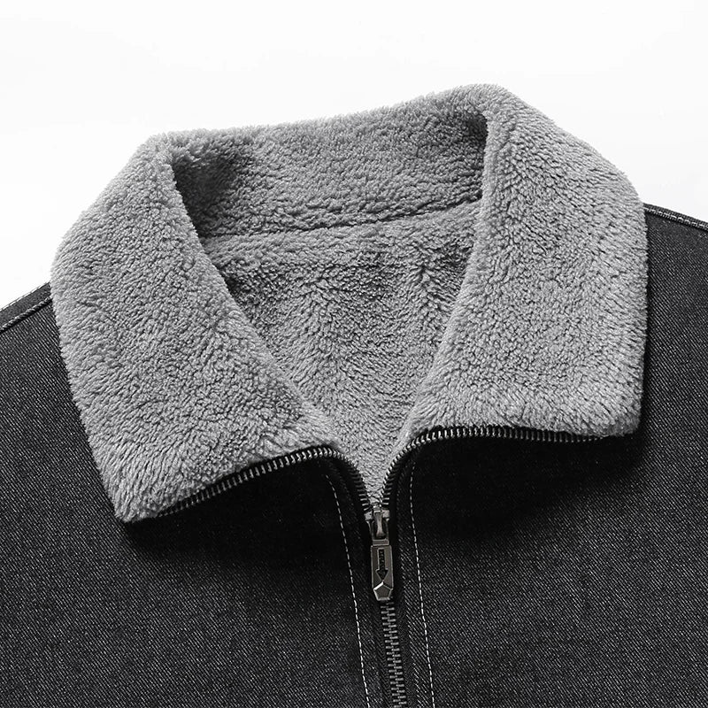 100% Cotton Denim Men's Jacket