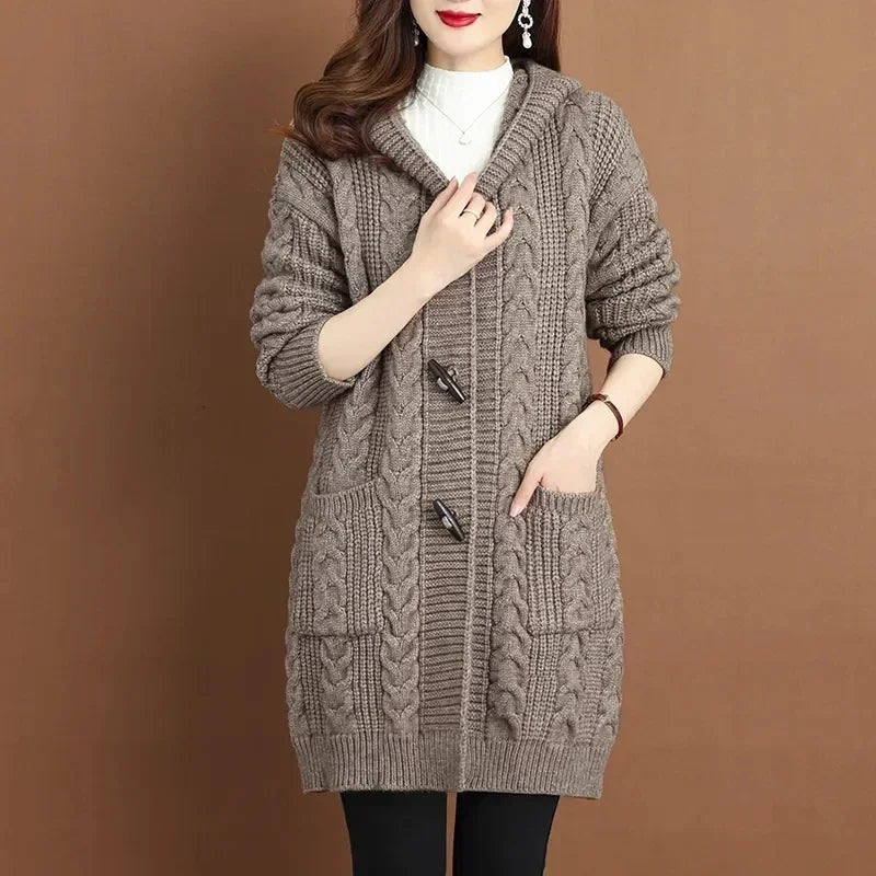 Lennon Women's Long Knitted Cardigan