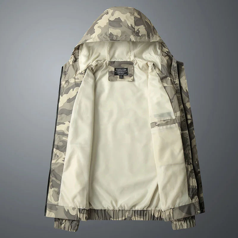 Men's Windbreaker Camouflage Jacket