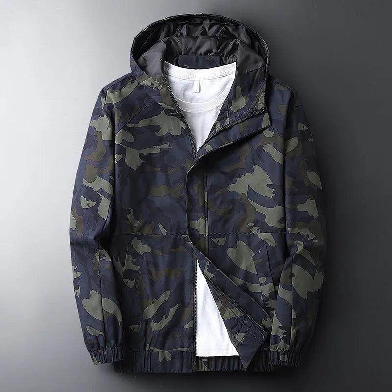 Men's Windbreaker Camouflage Jacket