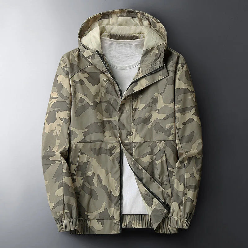 Men's Windbreaker Camouflage Jacket