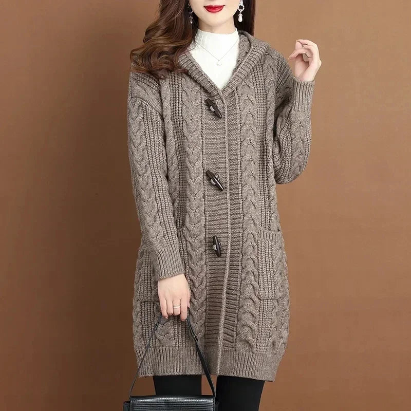 Lennon Women's Long Knitted Cardigan