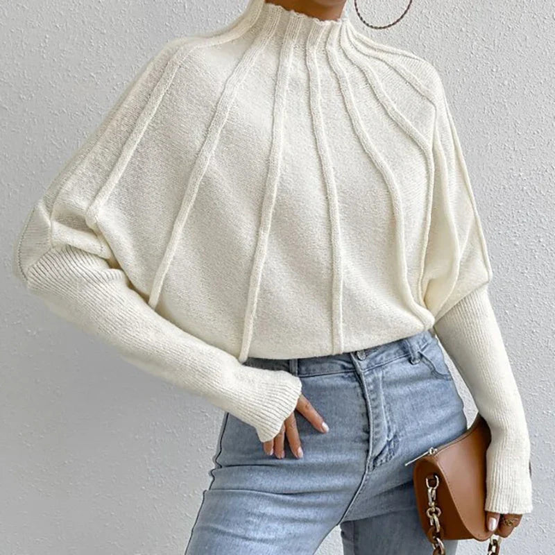 Josefine Knitted Mock Neck Sweater