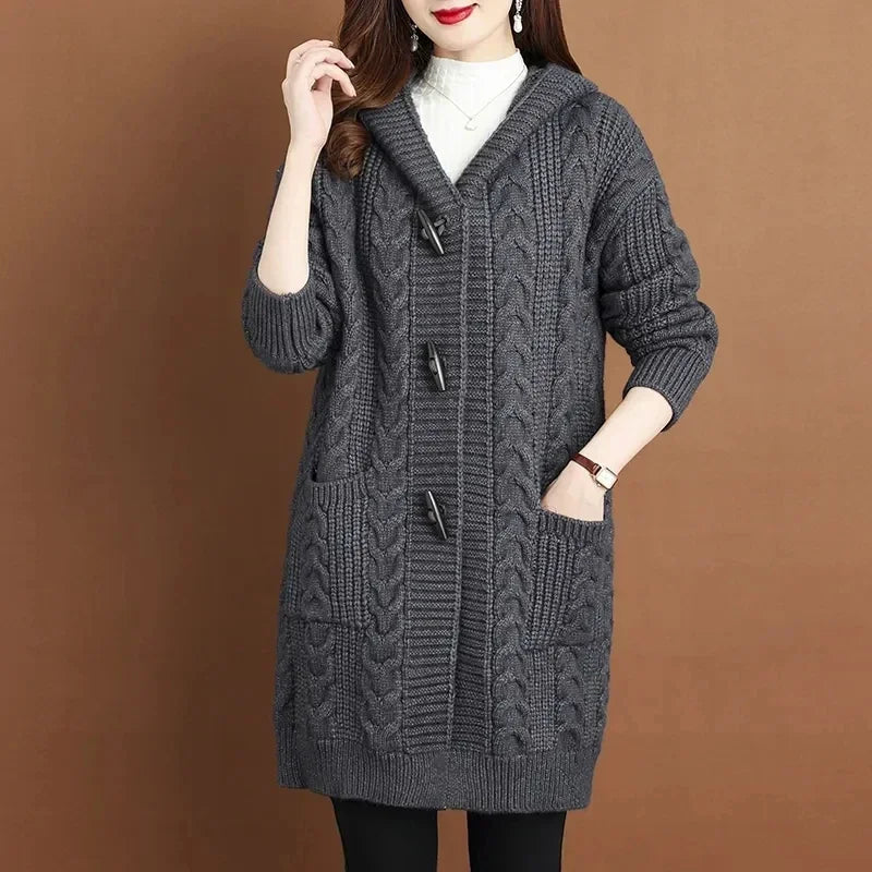 Lennon Women's Long Knitted Cardigan