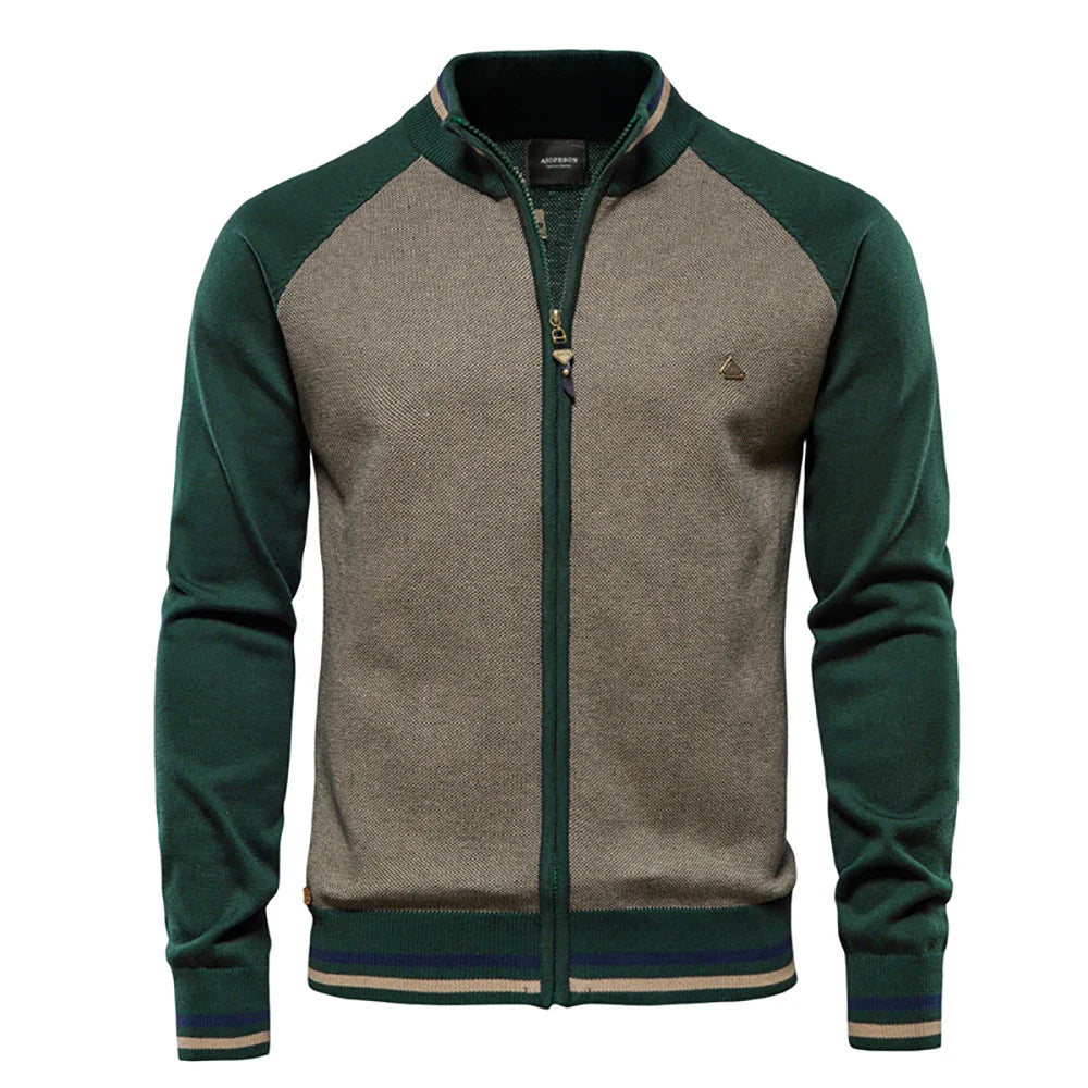 Men's Wool Mock Neck Sweater