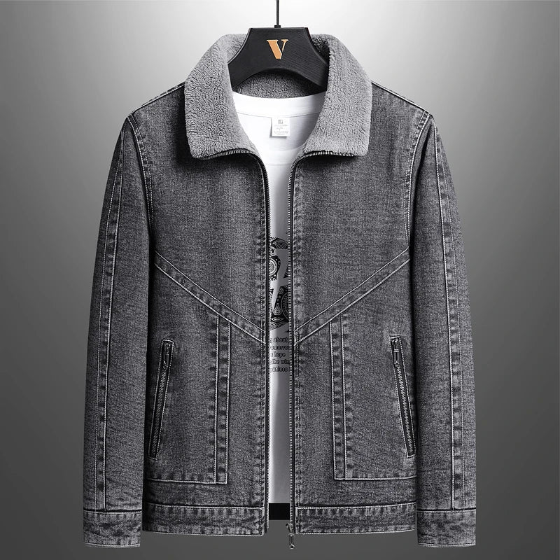 100% Cotton Denim Men's Jacket
