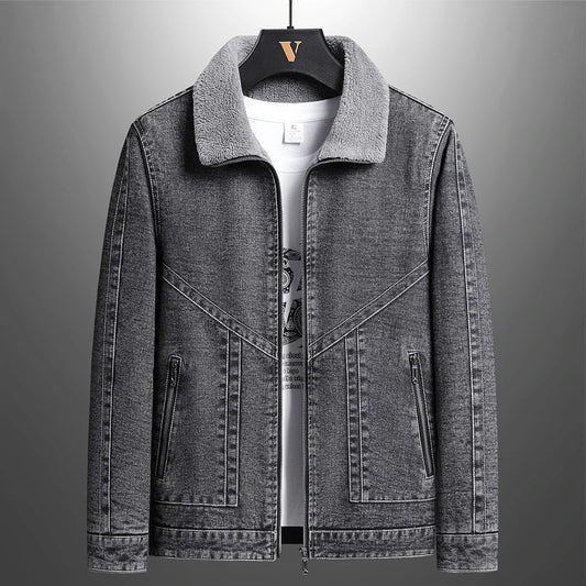 100% Cotton Denim Men's Jacket