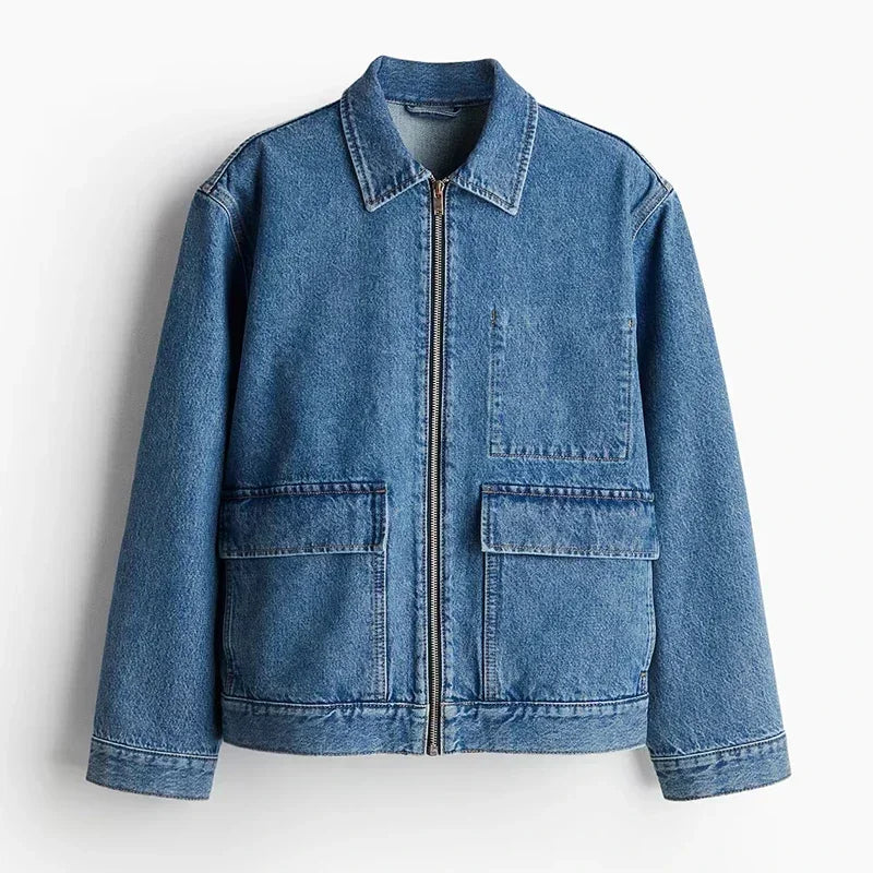 Oakley Denim Zipper Y2K Jacket