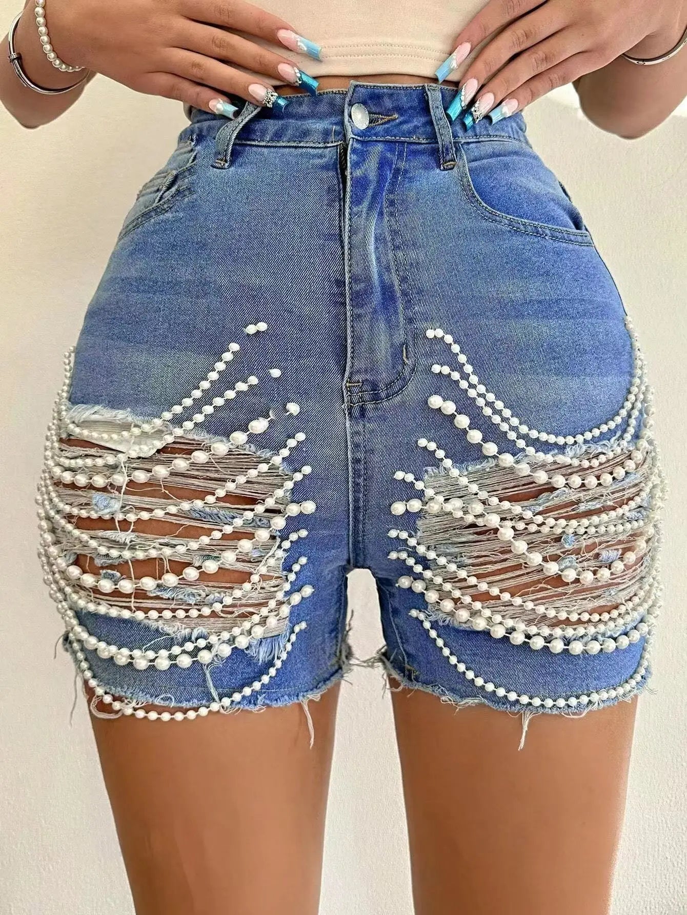 Women's Devery Denim High Rise Shorts
