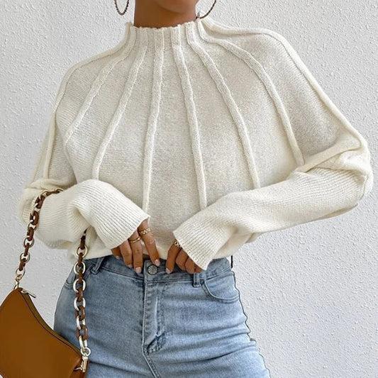 Josefine Knitted Mock Neck Sweater