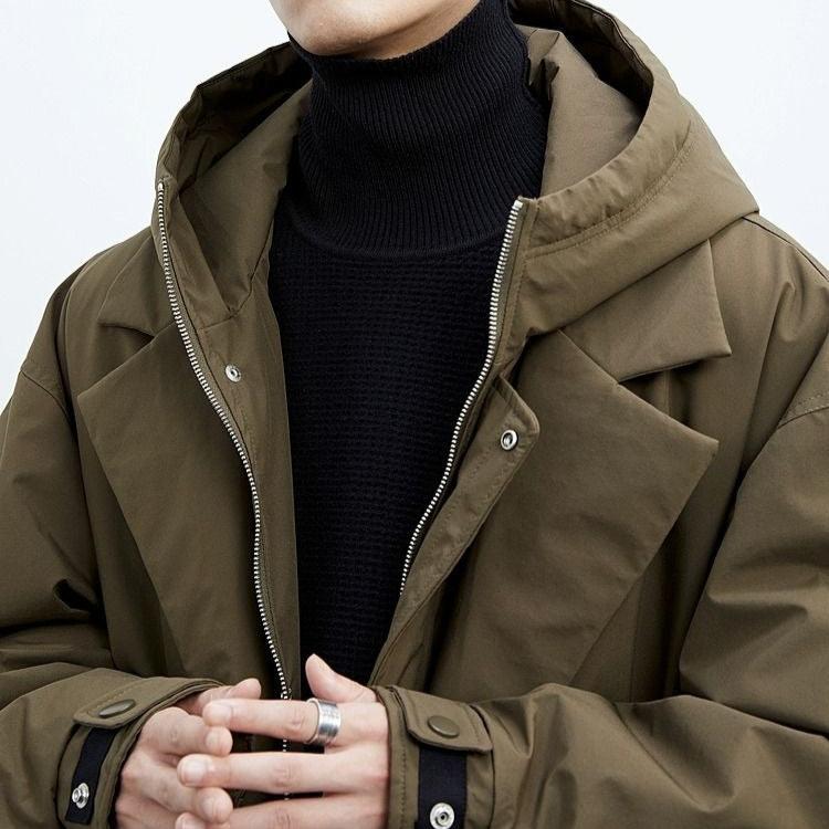 Washington Hooded Long Overcoat