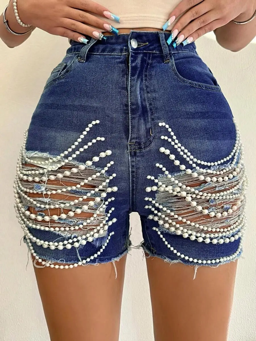 Women's Devery Denim High Rise Shorts