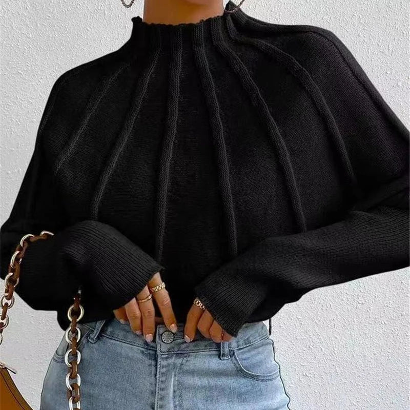 Josefine Knitted Mock Neck Sweater