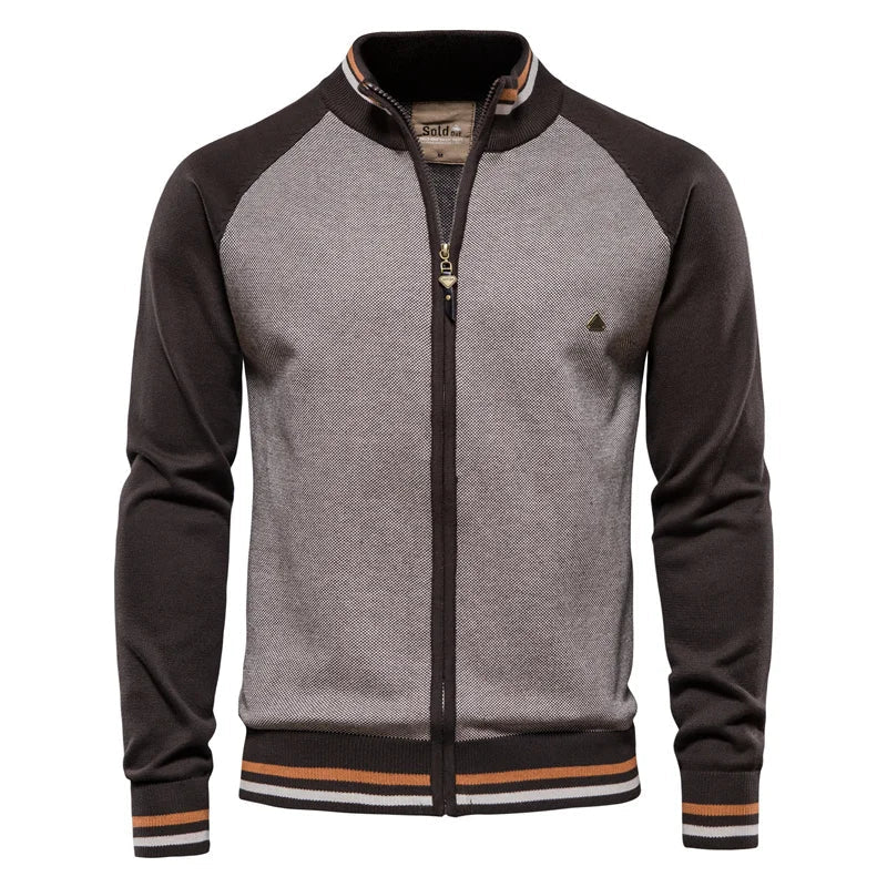 Men's Wool Mock Neck Sweater