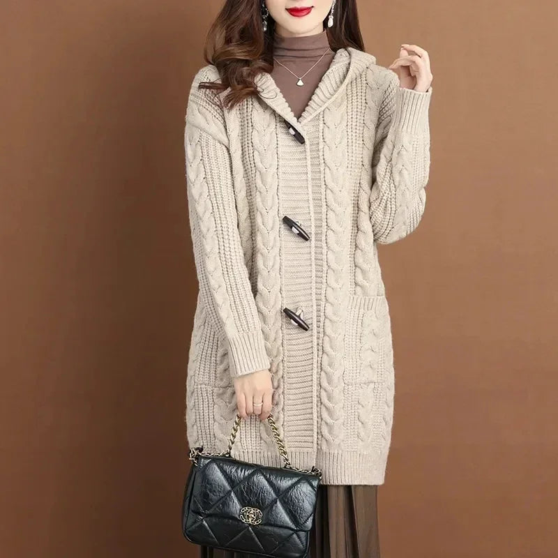 Lennon Women's Long Knitted Cardigan