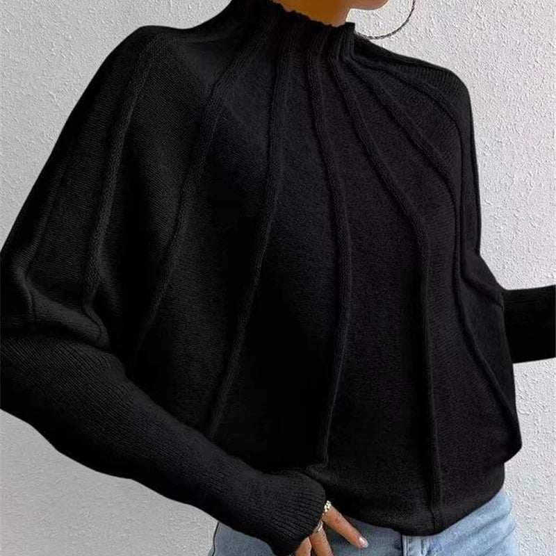 Josefine Knitted Mock Neck Sweater