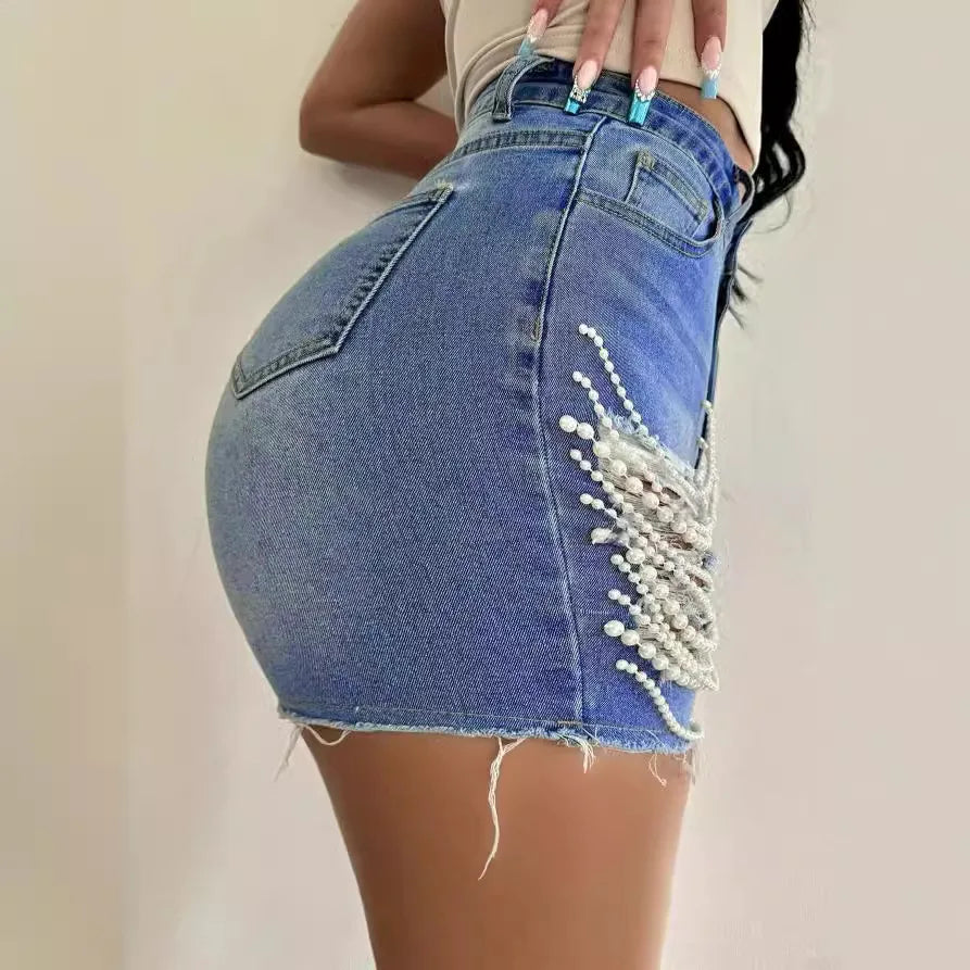 Women's Devery Denim High Rise Shorts