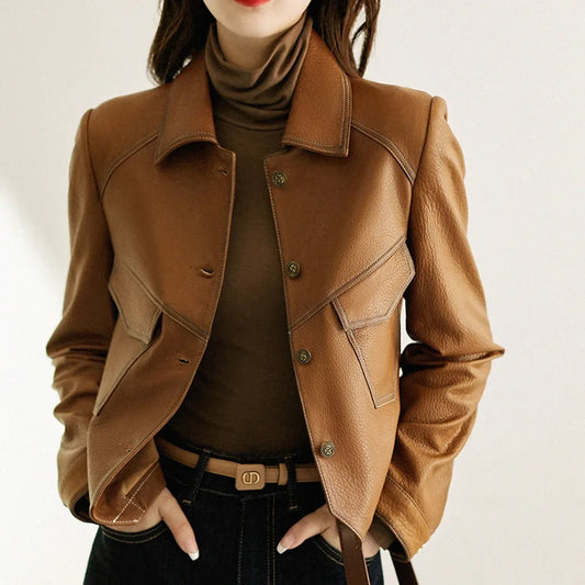 Women's Monaco Leather Biker Jacket